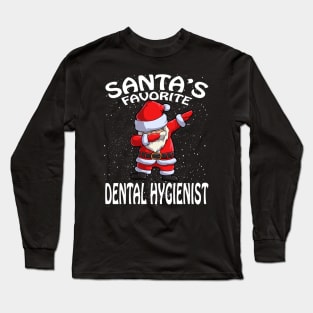 Santas Favorite Dental Hygienist Christmas Long Sleeve T-Shirt